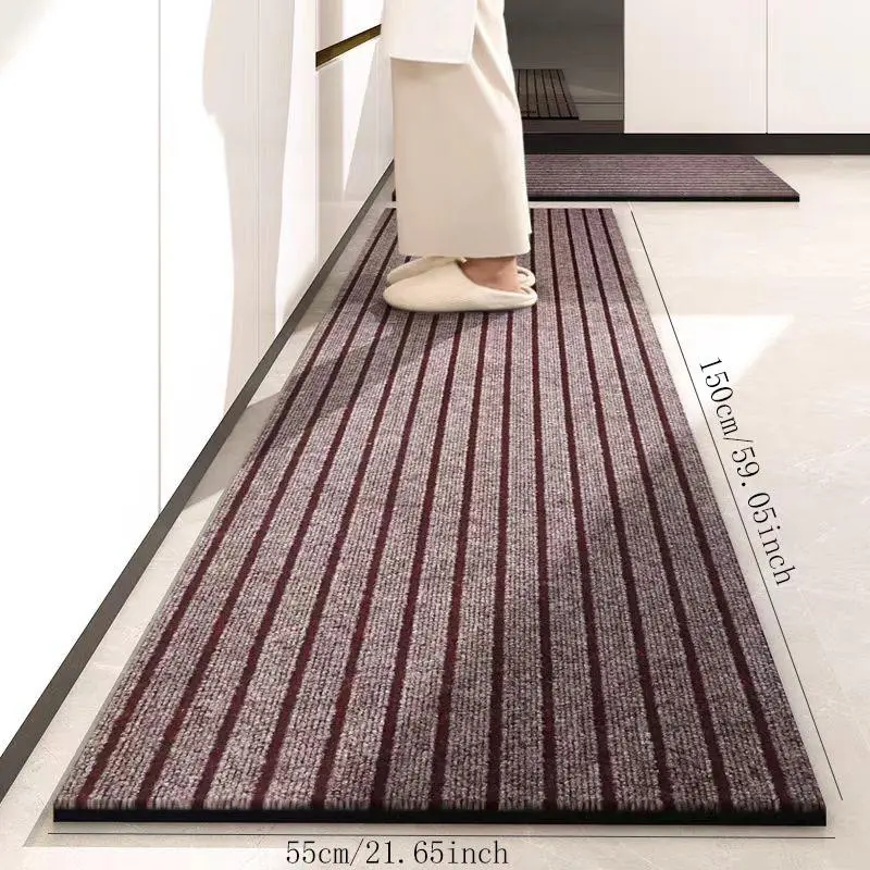 Stripe Pattern Kitchen Mat, 1 Count  Non-slip Kitchen Rug, Rectangle Floor Mat, Decorative Carpet for Home Living Room Bedroom Kitchen 7