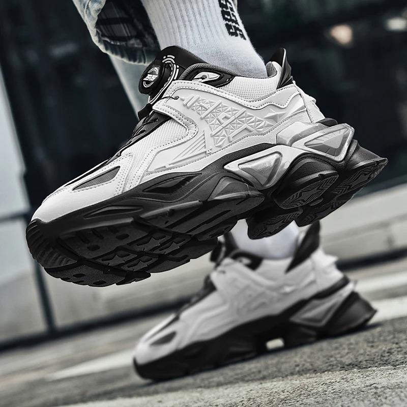 Personalizza le scarpe da ginnastica casual sportive da uomo con manopola rotante, design riflettente, trasformatrici vuote, scarpe da corsa e da passeggio per le donne, scarpe da ginnastica, runner_voghion.com
