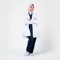 Gambar LINCURT Jas Laboratorium Premium Drill BIG SIZE Bahan American Drill Lengan Panjang & Pendek Roll Collar 3 Saku Depan Putih - Putih, 3XL (Lengan Panjang) dari Lincurt Kota Bandung 4 Tokopedia