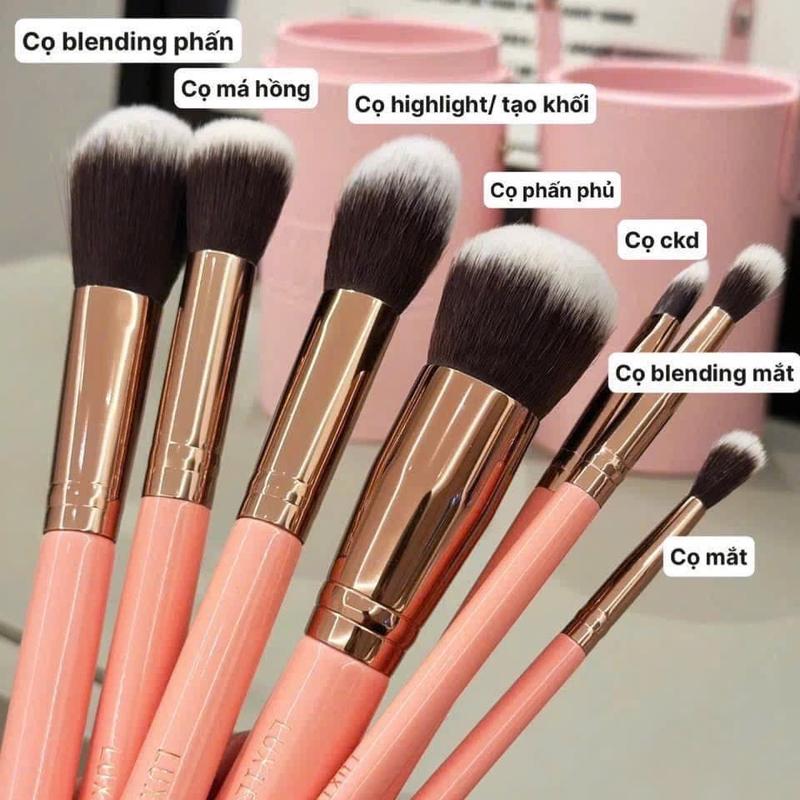 ￼(V75) Bộ cọ Luxie 7 món Bộ cọ makeup, trang diểm chuyên nghiệp