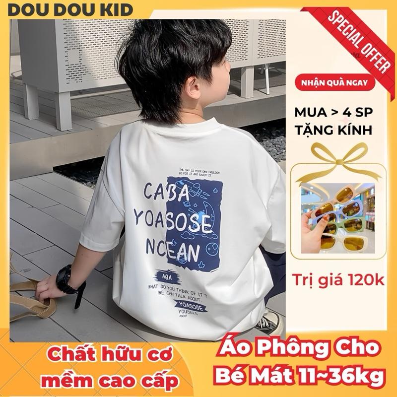 [MUA THEO CHIỀU CAO ] AP11 Áo Phông Cho Bé Từ 11-35kg Hình  CABA Cotton Mát Chính Phẩm Cổ Tròn Baby Tee