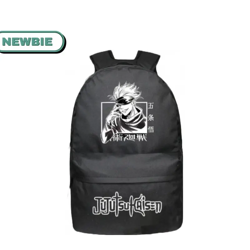 Tas Ransel Sekolah Anime Jujutsu kaisen One Piece Hitam Backpack