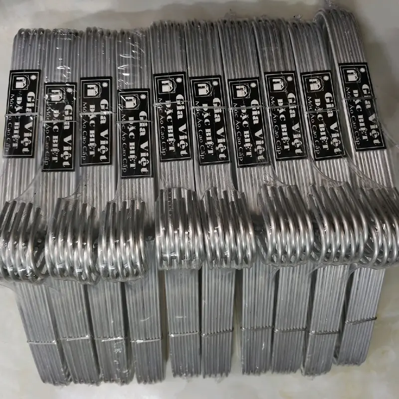 MÓC NHÔM ĐẦU TRÒN NHÃN MÀU ĐEN HIỆU GIA VIỆT HÀNG DẦY 3.6 ly chiều dai cay móc 40cm 3