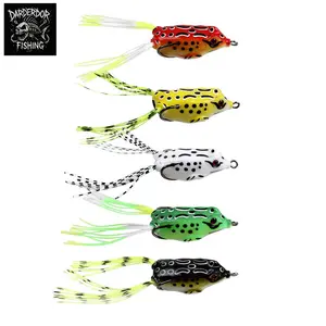 Soft Frog Pancing Ikan Toman Gabus dengan Double Hook 4cm 5g Warna Menarik Untuk Ikan Predator
