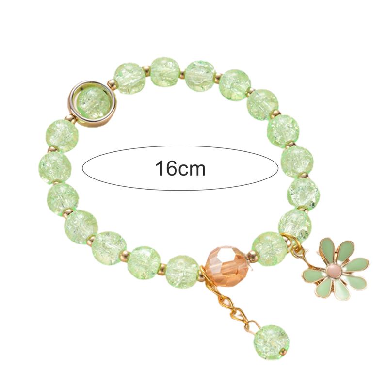 Product Introduction of Rashion Bracelet Faux Crystal Women Metal Pendants Small Bracelet Clear for Party 0