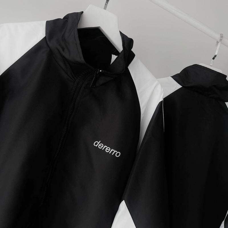 Áo Khoác Dù - Áo Khoác Gió Dererro Logo Thêu Dài Tay Form Rộng Vải Dù Hai Lớp Unisex Nam Nữ Lana Jacket Top 6