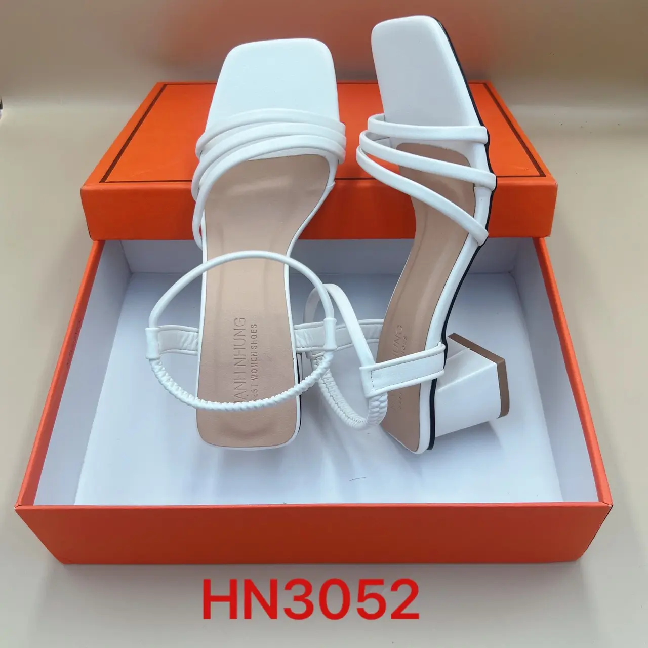 Giày dép cao cấp HẠNH NHUNG BIG SIZE(34-43) hậu thun gót cao 3,5cm MS (HN3052)