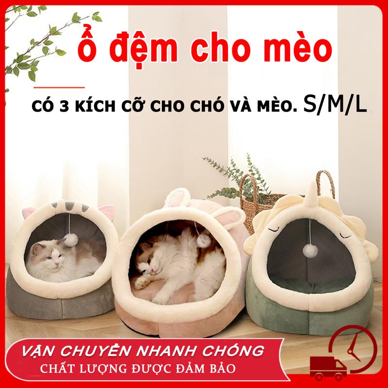 Ổ Đệm Cho Mèo chuồng mèo chỗ ngủ cho mèo nhà cho mèo Thích hợp cho mọi mùa ổ ngủ thú cưng Giá rẻ và có thể giặt được giường mèo ấm áp giường mèo lớn dễ dàng là