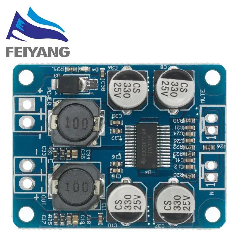 DC8-24V TPA3118 PBTL 60W Mono Digital Audio Amplifier Board AMP Module Chip 1X60W 4-8 Ohms Replace TPA3110