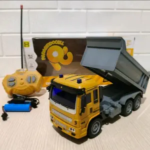 Mobil Remote Control Dump Truck Baterai Cas / Mainan Mobil RC Dump Truck Dump Pasir Cas / Mainan Anak Mobil Remot Dump Truck Charger Baterai Cas