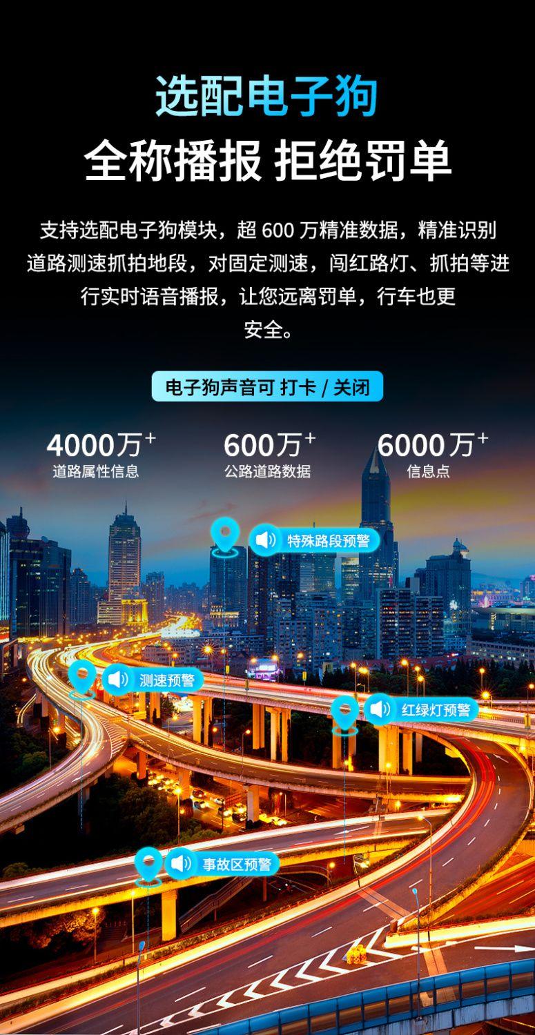 Product Introduction of 2024 New Driving Recorder Three-Camera Video on the Same Screen 360 ° Panoramic Video 4K Ultra HD Night Vision E-Dog 8