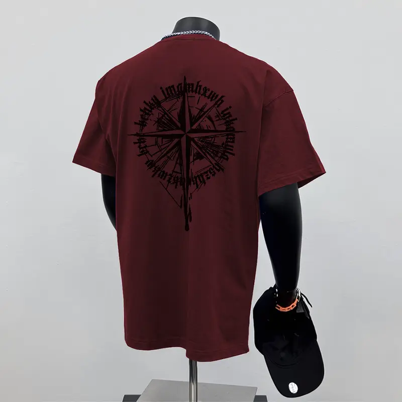 Áo Thun Ngoại Cỡ Thiết Kế Rộng Thùng Thình Cổ Điển Thường Ngày Chất Liệu 100% Cotton, Áo Cổ Thuyền Cho Nam Và Nữ, Unisex 7