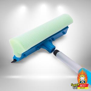 ฟองน้ำเช็ดกระจกด้ามยาวปรับระดับขนาด 10 นิ้ว Clean ทำความสะอาด