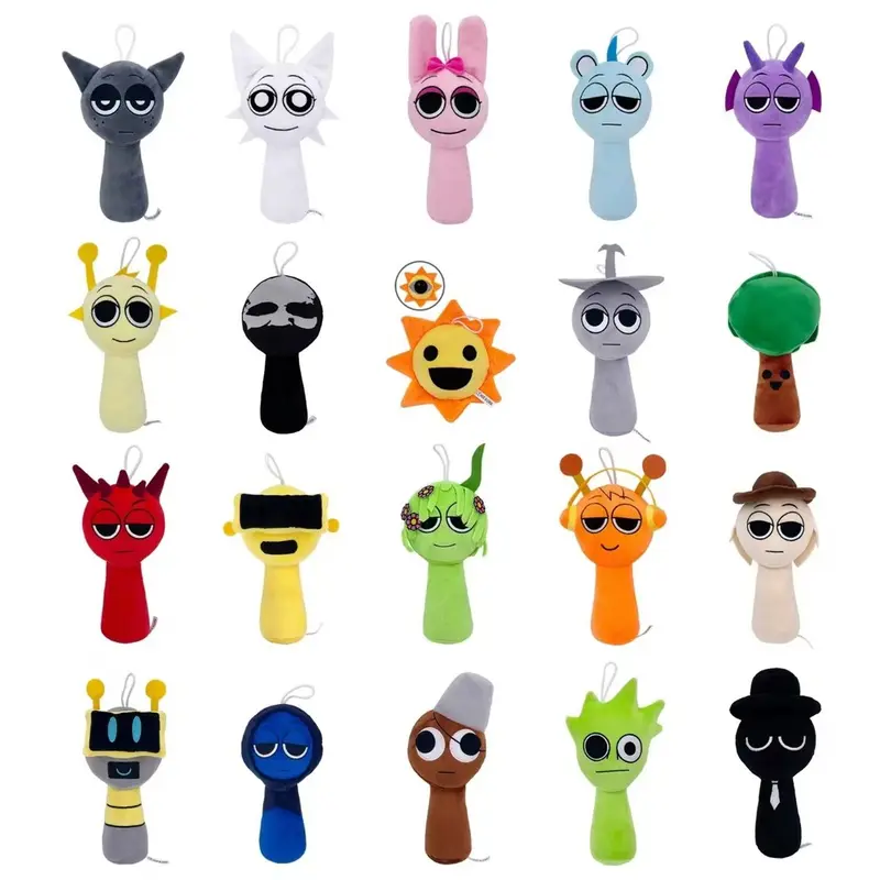 【Ready Stock】Sprunki Plush prunki boneka toys Rhythm Box New Surrounding the Game Plush Toy Doll ZBK1 Christmas gift. 7