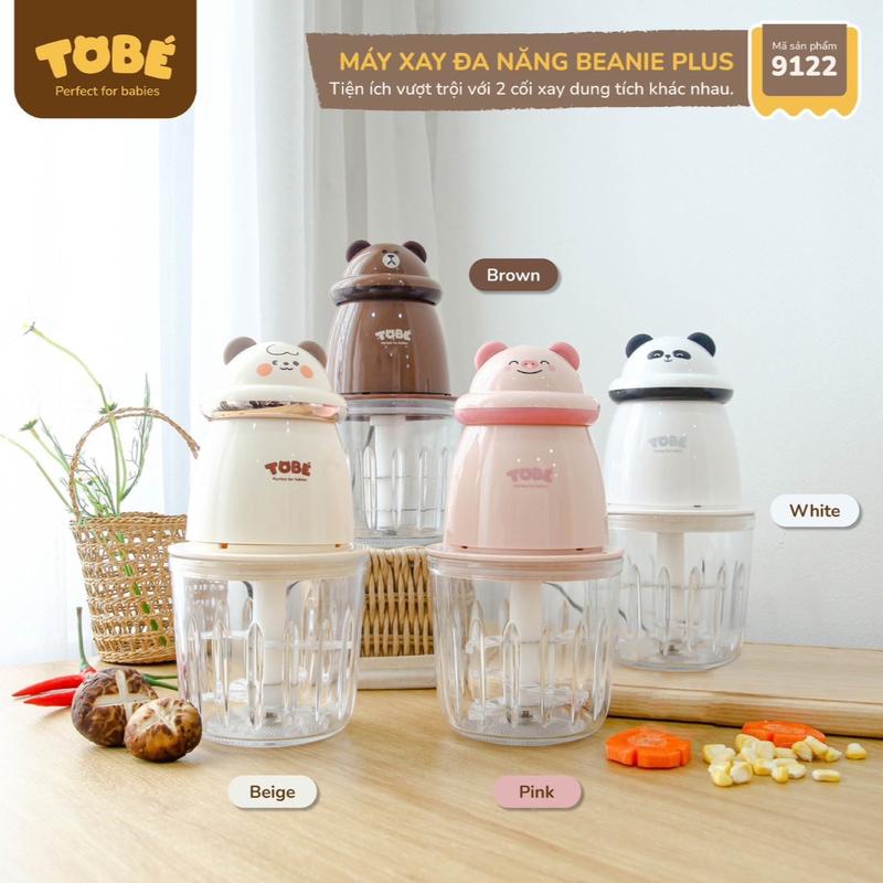 Máy xay mini đa năng xay thực phẩm ăn dặm cho bé Beanie và Beanie Plus hãng Tobé 