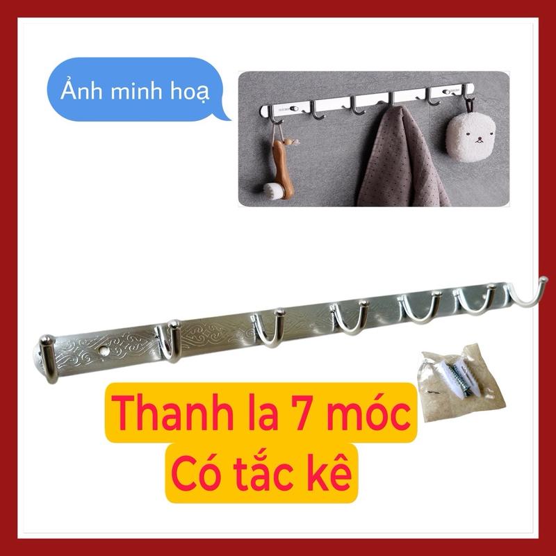 7 MÓC Thanh la khoan tường inox 201 dày chắc dùng treo đồ phòng tắm phòng ngủ tolet nhà bếp treo quần áo vật dụng Treo Tường 1