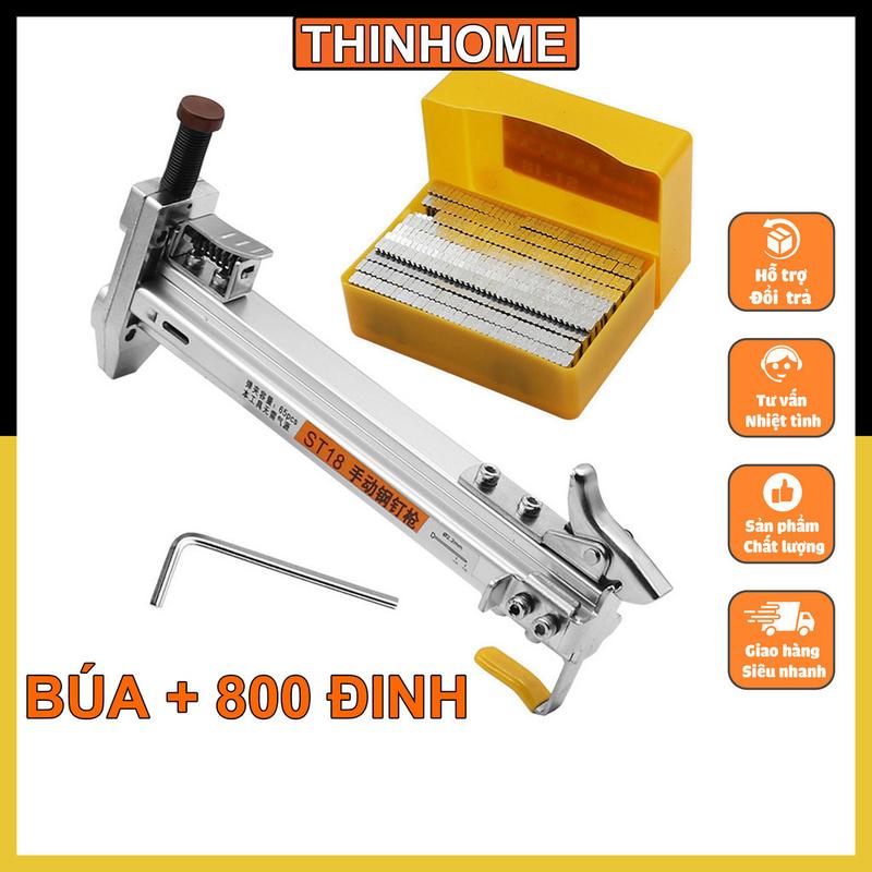 Dụng cụ đóng đinh bê tông tự động ST18 TẶNG 800 đinh  Dụng cụ đóng đinh nẹp điện Shop ThinHome