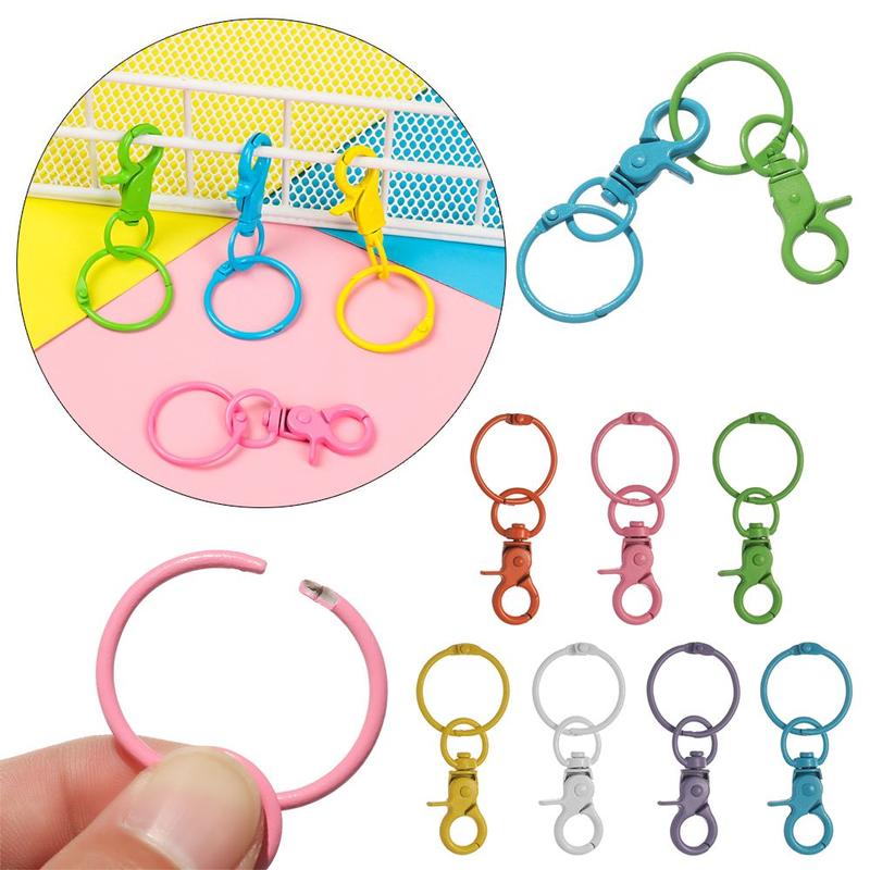 Making Split Ring DIY KeyChain Hook Lobster Clasp Collar Carabiner ...