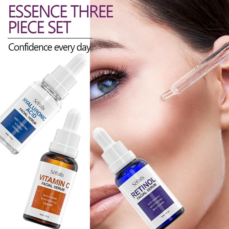 Product Introduction of Lifting Glowing Serums, 3 Counts Moisturizing & Firming Facial Serums for Reducing The Look Or The Signs Of Aging, Skincare Sets 21