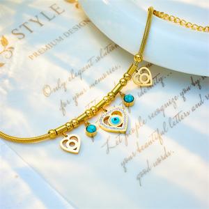 สร้อยข้อมือเสน่ห์ตานำโชค สำหรับผู้หญิง สร้อยข้อมือพระเครื่องปรับได้ ไอเดียของขวัญ