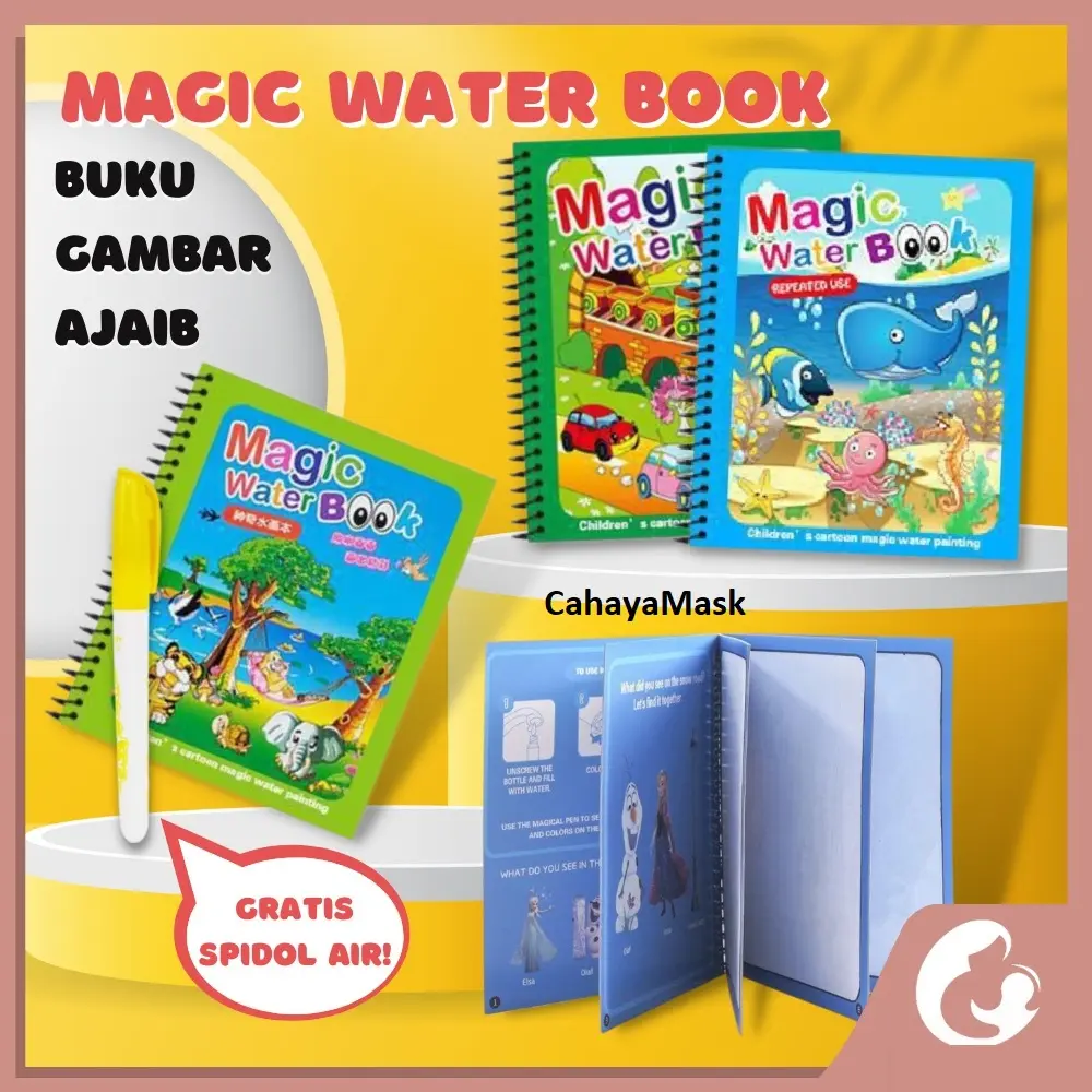 Magic Water Book/Buku Mewarnai Dengan Air Magic Water Book/Buku Mewarnai Dengan Air