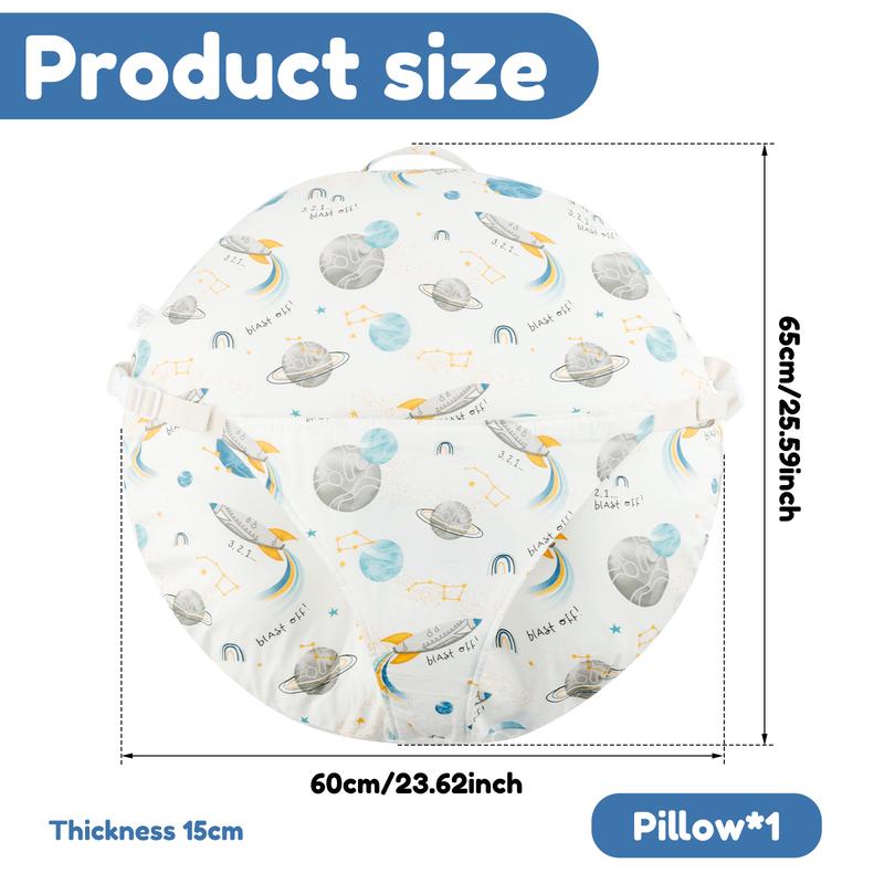 Product Introduction of Anti Roll Newborn Lounger Pillow with Adjustable Strap and Handle Comfortable Baby Lounger Pillow Breathable Newborn Lounger Pillow for Boys Girls 65x60cm usAn6 32