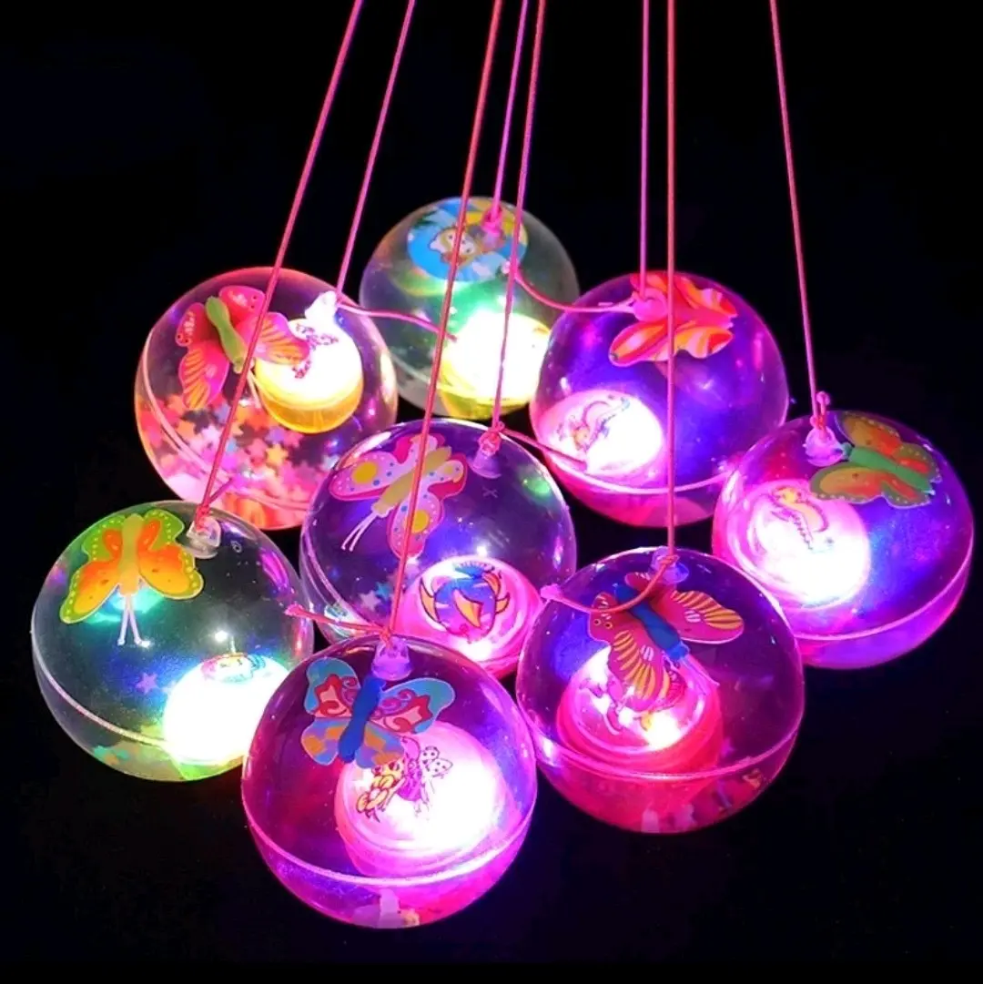 mainan bola bekel air led nyala