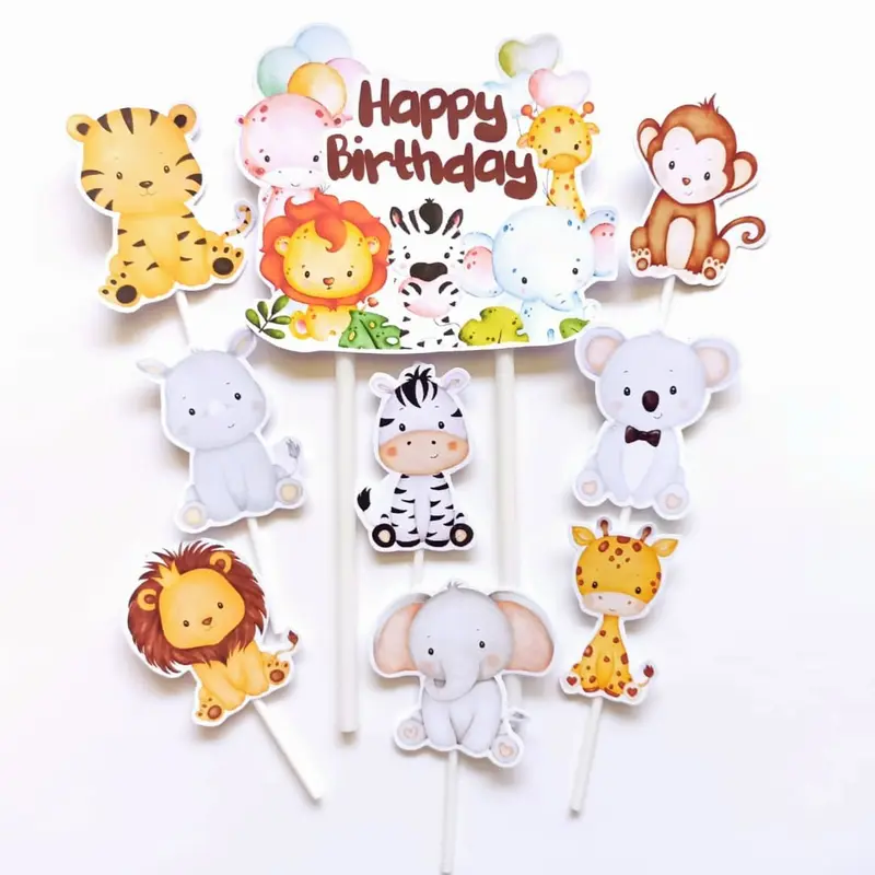 Topper cake karakter animals part 2 / cute animals 2
