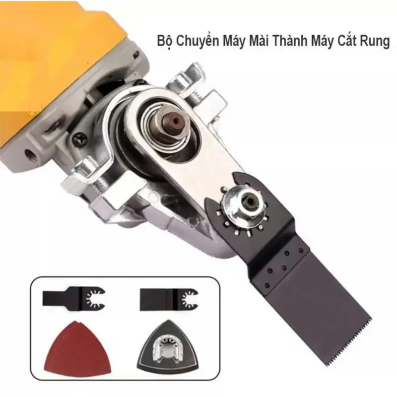 Máy cắt rung, bộ chuyển đổi máy cắt thành máy cắt rung tặng kèm luoi cưa và đầu chà nhám Máy cắt chuyển đổi ngắn, dùng để cắt kim cươnġ. 8