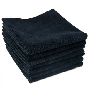 Handuk Polos Hitam Microfiber 30 x 70 Pijat Salon Spa Barbershop Pangkas Rambut