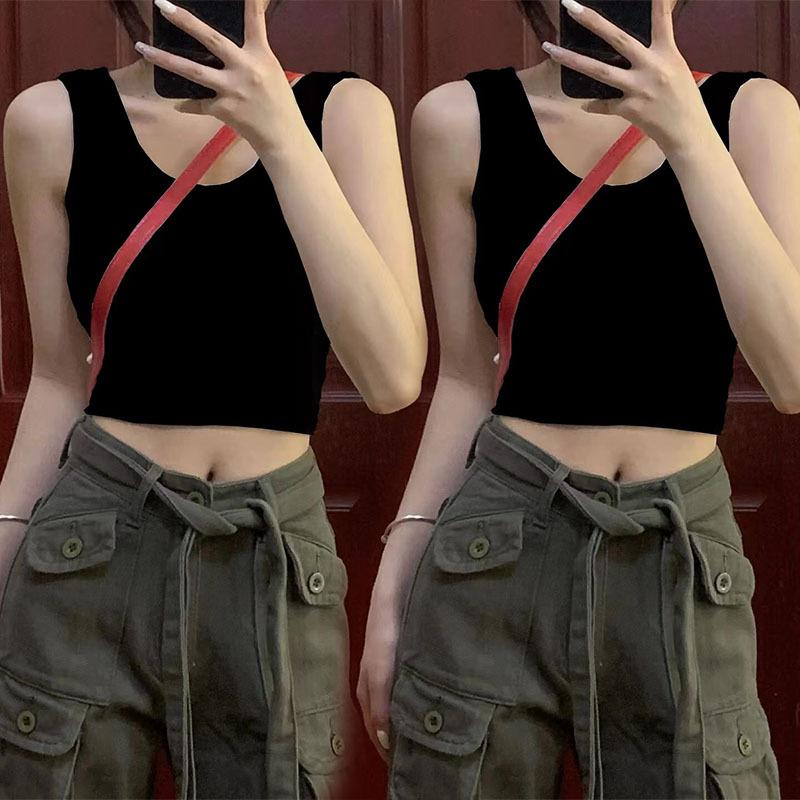 Product Introduction of New summer 2025 off-shoulder crop top for women, suitable for both outerwear and layering 6