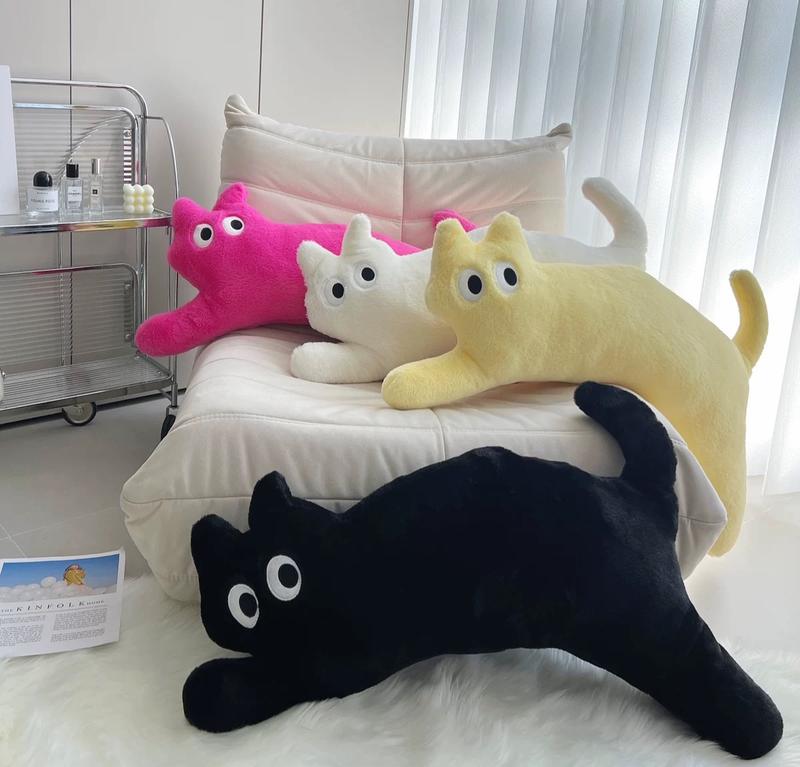 Dễ Thương Gối Ôm Nhồi Bông Dài 100cm Hình Mèo Đáng Yêu Có Thể Tháo Rời Và Giặt Sạch