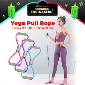 SPEEDS Tali Fitnes Gym Yoga Senam Stretch Tali Elastis Outdoor Resistance Tube Latihan Peregangan 024-16
