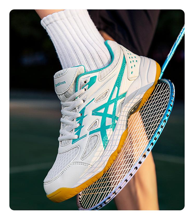 Product Introduction of In Stock Professional Badminton Shoes Tennis Shoes Volleyball Shoes Table Tennis Ball Shoes Badminton Shoes Men's and Women's Non-Slip Wear-Resistant Breathable Summer Air Sports Sneakers Shoes for Professional Children and Students 17