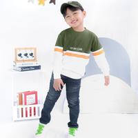 Gambar Lily And Clark Sweater Anak Laki-Laki Kece Warna Putih Combine Hijau ST16 Fashion dari Lily And Clark Kota Cimahi 4 Tokopedia