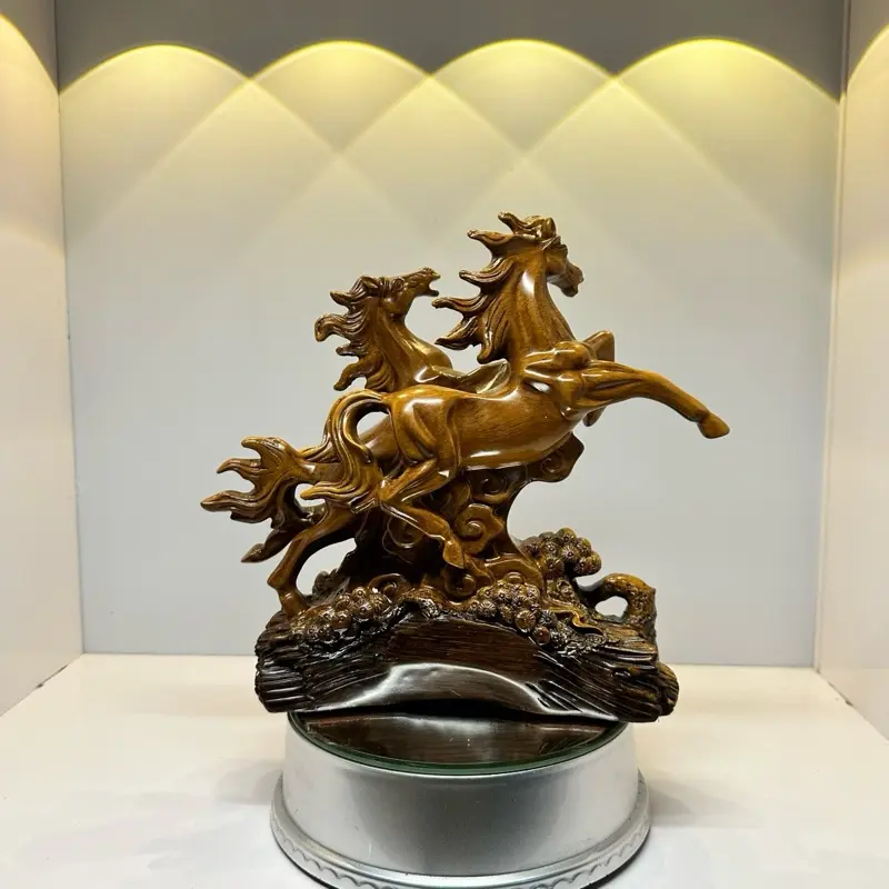 Tượng Song Mã , 2 Con Ngựa Dành Cho Người Tuổi Ngọ Trang Trí Nội Thất, Quà Tặng Tân Gia Khai Trương , Tặng Sếp Decor Trang Trí Nhà Decor Phòng 7