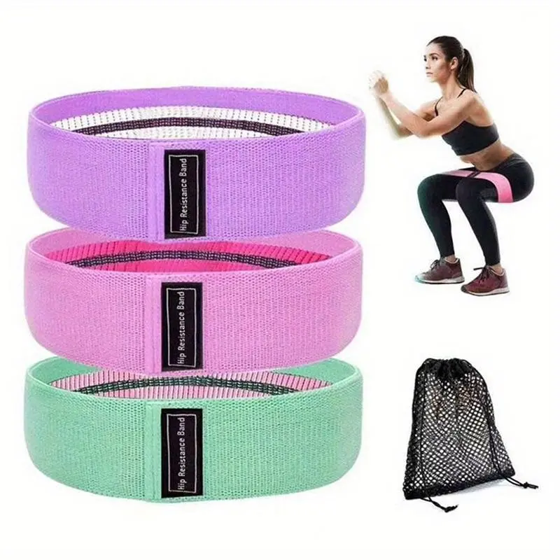 Resistance Band (3pcs/set), Yoga Fitness Resistance Band with Storage Bag, Fitness Band for Home Gym, Sports Equipment for Home Gym