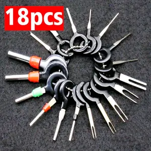 18 Set Alat Bantu Bongkar pasang crimp terminal konektor skun - crimping Connector tool pin extractor - Alat cungkil congkel