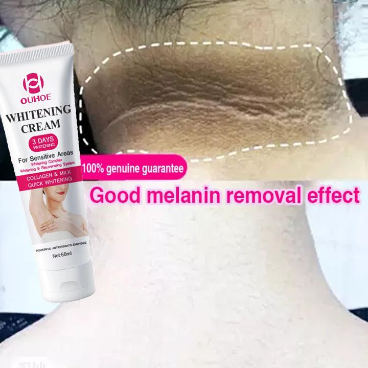  Kem làm trắng da 60ml Kem Sát Nách Trắng Da Chân Đầu Gối Tư Nhân Phần Làm Trắng Công Thức Dưỡng Ẩm Thân Mật Chăm Sóc Da Kem dưỡng trắng toàn thân da tối màu và vùng dưới chân bikin 