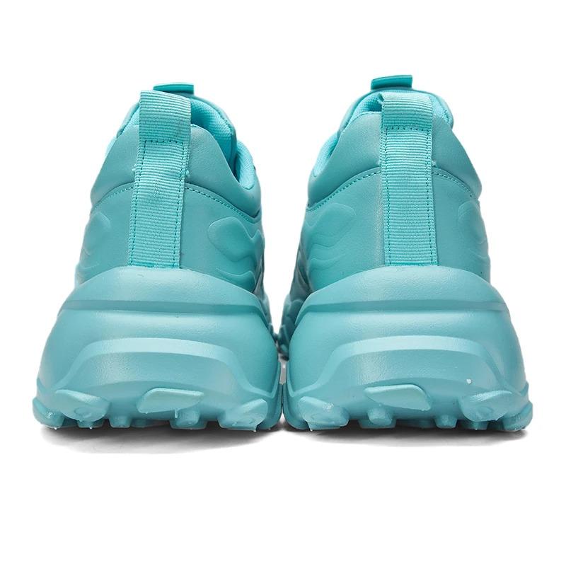 Customization Men Fashion Casual Sports Sneakers Lightweight Leather Thick Sole Blank Running Walking Shoes for Women Closed Trainers_voghion.com