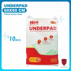 Underpad 60 x 90 Alas Perlak Under Pad Popok Ompol 60x90 Isi 10 Neo Health
