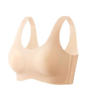 บราสำหรับผู้หญิง ไร้ตะเข็บและมองไม่เห็น ไร้สาย ใส่สบาย คัพคงที่ เหมาะสำหรับหน้าอกเล็ก ดันทรง หลังสวย สไตล์บราเหลว