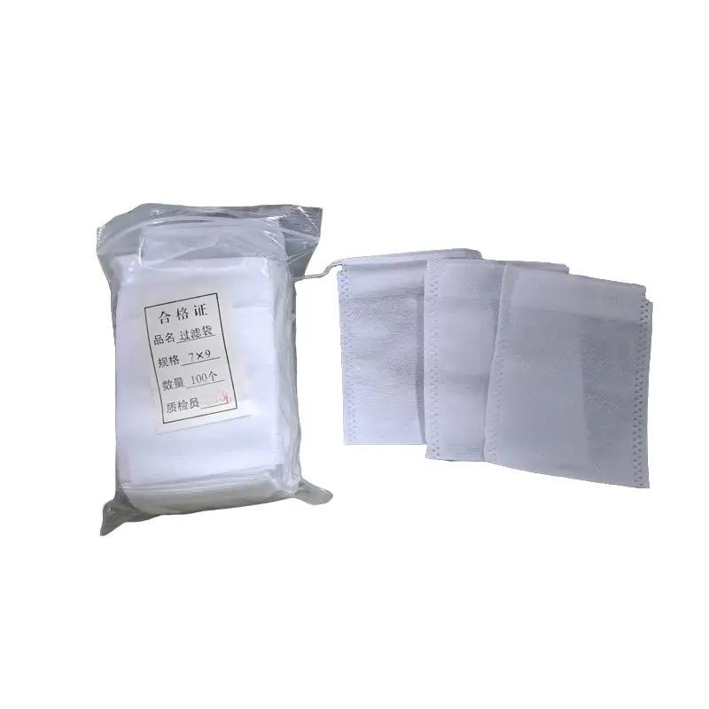 Combo 100 túi lọc trà, cafe, thảo dược vải không dệt có dây rút - công nghệ mới - new - trumtuiloc 0
