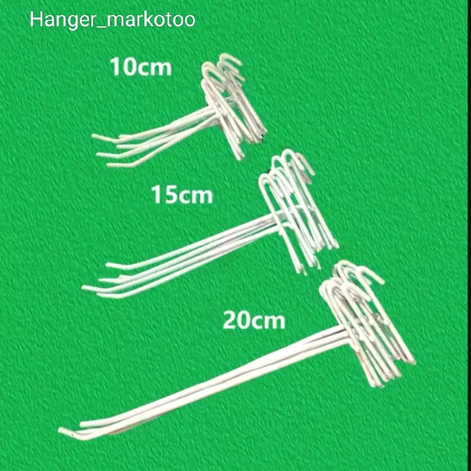 Gantungan Aksesoris Ram Putih - Semua Ukuran, Harga per Ikat - 10 Pcs