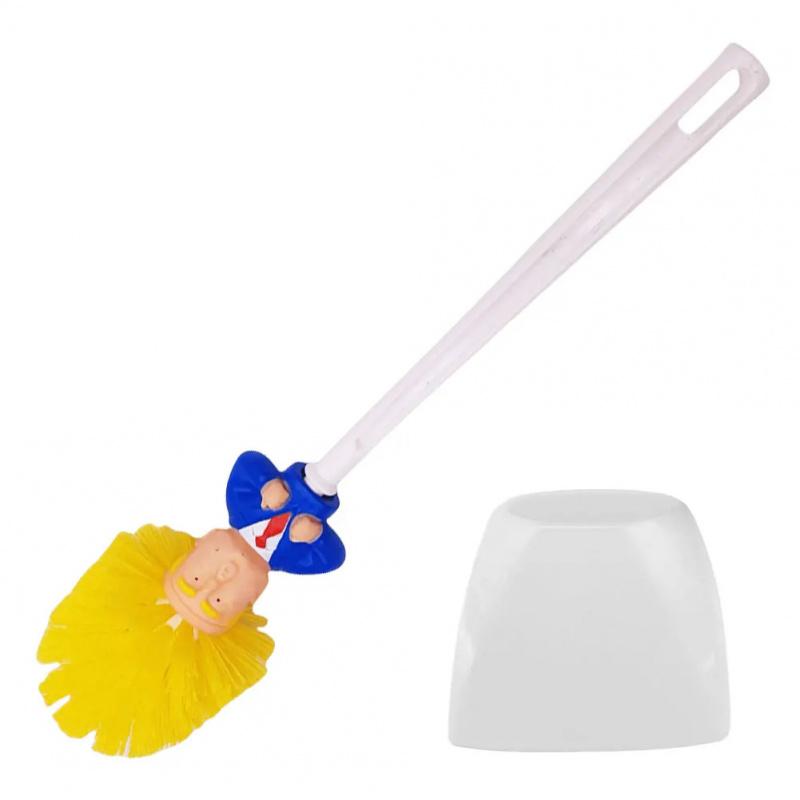 Product Introduction of Donald Trump Bathroom Cleaning Brush Funny Trump Toilet Cleaning Brush Novelty Gifts Toilet Bowl Brush Bathroom Cleaning Tools 2
