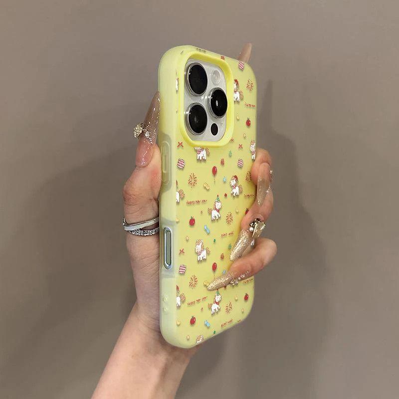 Ốp lưng ngựa phi tiêu lễ hội 2 trong 1, tương thích với iPhone 17, Apple 16/15 Pro Max, iPhone 14/13 (Mùng Tét), Apple 17 Pro Max và Apple 12 Pro Max