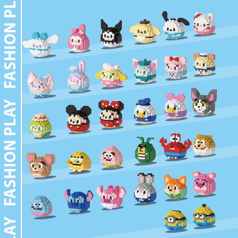Product Introduction of Sanrio Set Assembled Building Blocks High Difficulty Educational Toys for Kids 31