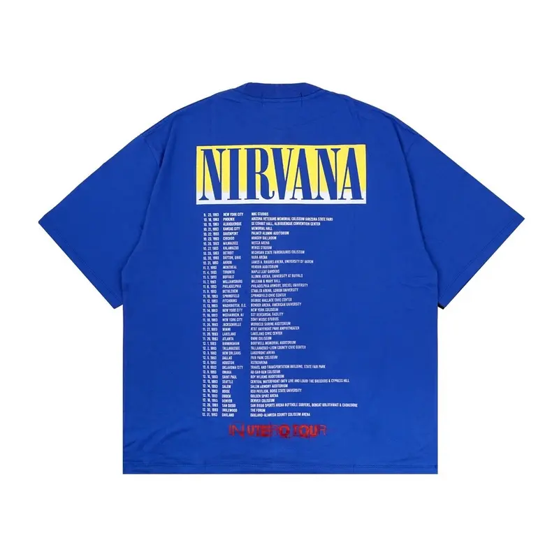 Kaos Oversize Nirvana In utero Biru 1