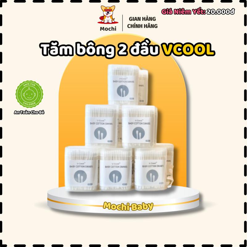 Tăm Bông Vcool Cho Trẻ Em Có 2 Đầu Kháng Khuẩn, Bông Tự Nhiên, - TikTok ...
