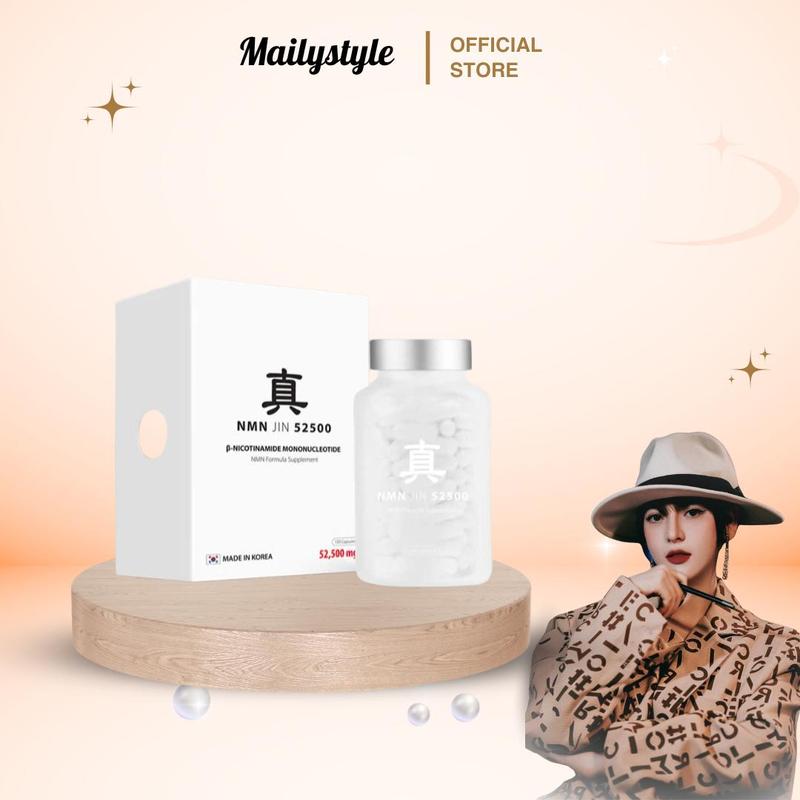  A90_ Viên Uống NMN Jin 52500mg Hỗ Trợ Sức Khoẻ Hàn Quốc Người Lớn 150 Viên 